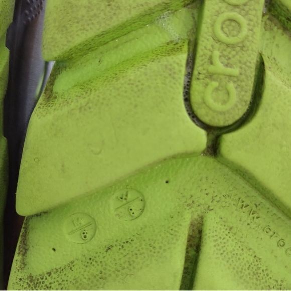 CROCS Unisex Gray Green Duet Max Clog W8 M6 EUC - Picture 6 of 6